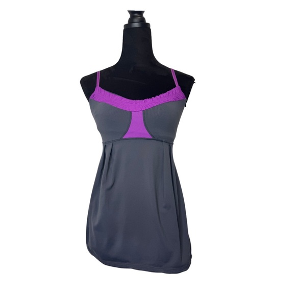 Lululemon Yogi Dance Strap Tank Top Grey - Picture 1 of 8